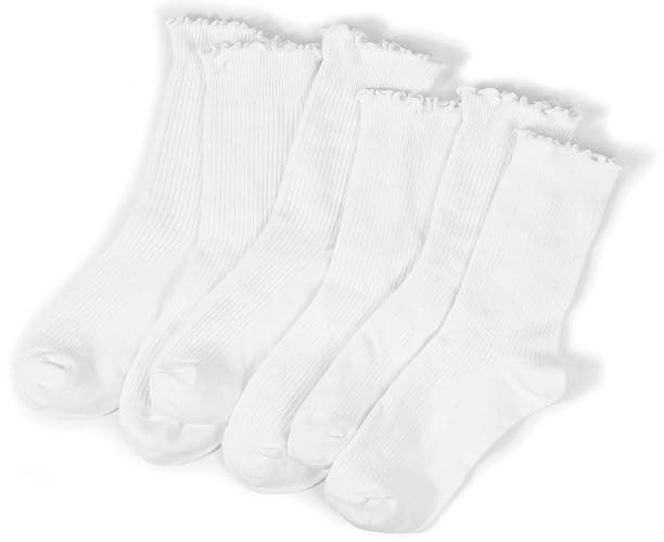 BomKinta Ruffle Socks for Women - Lightweight Thin Cuff Frilly Sock - Cute Casual Ankle Socks thumbnail 2