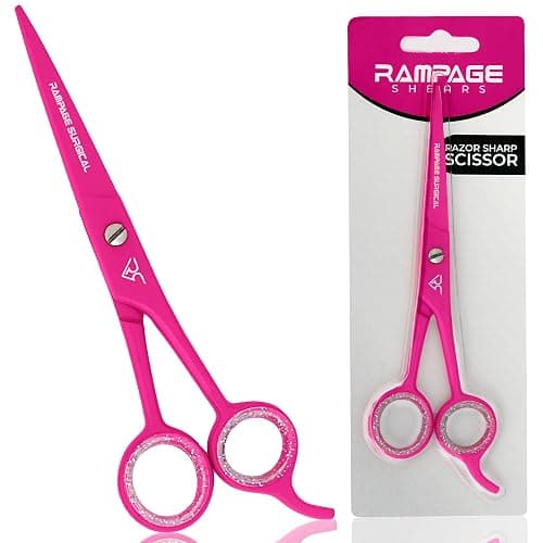 Professional Hairdresser Scissors 6.5" Inch Pink Hair Cutting Shears Japanese Stainless Steel Salon Barber Scissor (Barber Scissors, Japanese, B-4) - Image 1