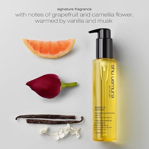 shu uemura art of hair Essence Absolue Nourishing Protective Hair Oil - Lightweight Multi-Benefit, Hydrates, Adds Shine, and Reduces Frizz with Heat Protection, With Japanese Camellia Oil thumbnail 6