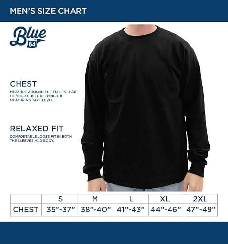 Blue 84 NCAA mens Long Sleeve T Shirt Line Up Secondary Color thumbnail 2