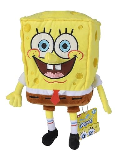 Simba Toys Spongebob Squarepants Plush – Ultra Soft & Cuddly - Kids Toy, Gift for Children, Ages 3+, Yellow, 14 inches (Huggable Collectible) thumbnail 4