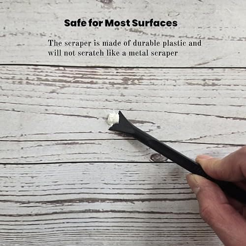 Plastic Scraper Multi-Purpose Scraper Non-Scratch Cleaning Tool Easy to Clean Small and Narrow Spaces and Gaps, Perfect to Remove Stickers, Labels, Oil Stains, Food, Dirt, Etc 3-Pcs thumbnail 6