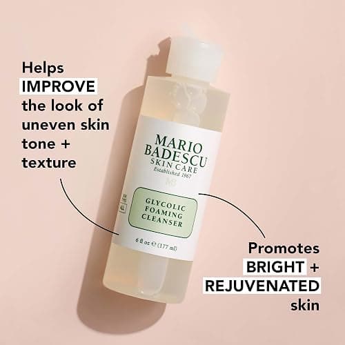 Mario Badescu Glycolic Foaming Cleanser for All Skin Types| Exfoliating Face Wash with Glycolic Acid & Aloe Vera| Visibly Evens Skin Tone & Texture thumbnail 4