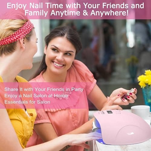 UV LED Nail Lamp,NAILGIRLS Gel Nail Lamp Professional 150W Gel Polish Nail Dryer Curing Lamps with 4 Timer Presets, Auto Sensor, Detachable Base, Nail Art Tools for Fingernail thumbnail 7