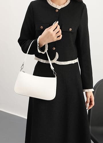 NIUEIMEE ZHOU Small Shoulder bag with 2 Removable Straps Cross Body Clutch Purse Handbag for Women thumbnail 2