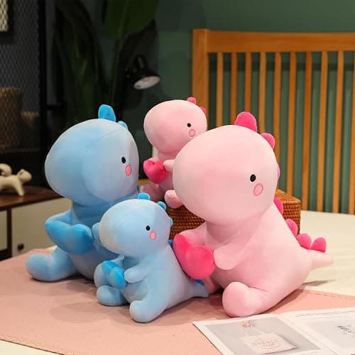 SQEQE Dinosaur Stuffed Animal, Loving Soft Dino Plush Toys with Holding Heart, Sweet Romantic Anniversary Birthday Gift for Her Girls Boys Girlfriend(Pink,12 inch) thumbnail 9