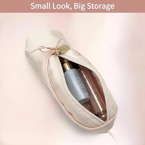 Personalized Pink Ballet Dance Shoe Slipper Makeup Bag with Butterfly Knot - Custom Name Ballerina Cosmetic Pouch & Organizer for Dancers, Unique Dance-Themed Gift for Dancers and Dance Lovers thumbnail 6