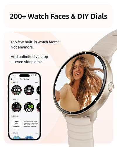 Parsonver Swimming Smart Watch, 5ATM Waterproof for Pool & Open Water, Built-in GPS & Compass, AMOLED Fitness Tracker with 100+ Sports Modes, Heart Rate & Sleep Monitor, AI Swim Analysis, French Grey thumbnail 7