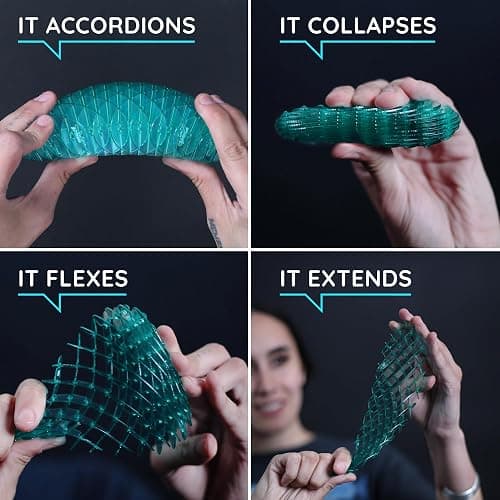 Morf Fidget Worm Toy - Flexible 3D Sensory Slug Figgy Toy for Kids, Teens, and Adults – Stretchy, Quiet, Stress and Anxiety Relief, Focus - For Play, School, Work Gifts, Great For Classroom and Office thumbnail 4