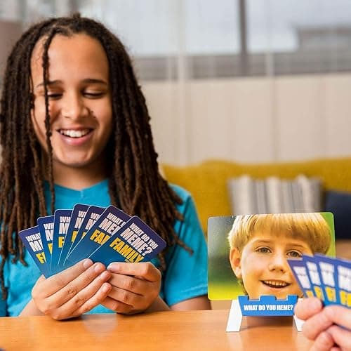 WHAT DO YOU MEME? Family Edition by Relatable, Family Games for Kids 8+, The TikTok Viral, Includes 300 Caption Cards, 108 Photo Cards, Stocking Stuffers Idea for Families thumbnail 2