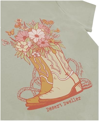 Lucky Brand Girls' Short Sleeve Graphic T-Shirt, Tagless Cotton Tee with Fun Designs thumbnail 4