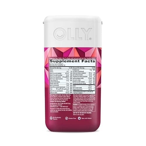 OLLY Ultra Women's Multi Softgels, Overall Health and Immune Support, Omega-3s, Iron, Vitamins A, D, C, E, B12, Daily Multivitamin, 30 Day Supply - 60 Count thumbnail 7