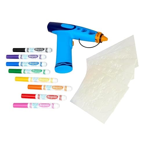 Crayola Marker Airbrush Spray Art Kit, 8 Washable Markers, 5 Stencils | Arts & Crafts Toys for Kids, Birthday, Holiday Gifts for Girls & Boys 6+, Battery-Powered Sprayer Kids Activities thumbnail 3