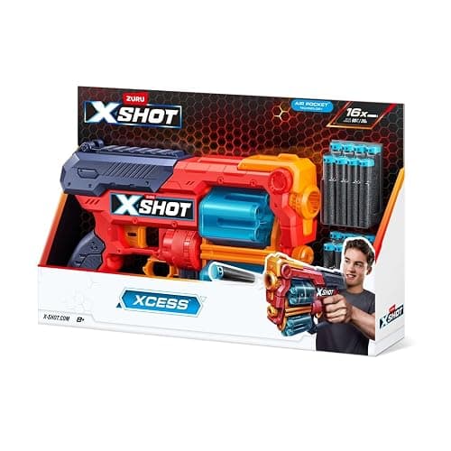 X-Shot 36502 Excel Xcess Foam Blaster (16 Darts) - Image 1