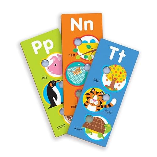 Melissa & Doug Poke-a-Dot! Alphabet Jumbo Learning Cards, 13 Double Sided Interactive ABC Flash Cards, Educational Activities for Toddlers and Preschoolers, Ages 1+ thumbnail 4
