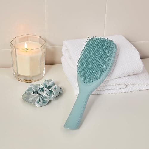 Tangle Teezer Large Ultimate Detangler Hairbrush - For Wet & Dry Hair - Detangling Brush for Thick, Curly & Long Hair - Two-Tiered Teeth Reduce Breakage & Eliminate Knots - Large Paddle - Marine Teal thumbnail 4
