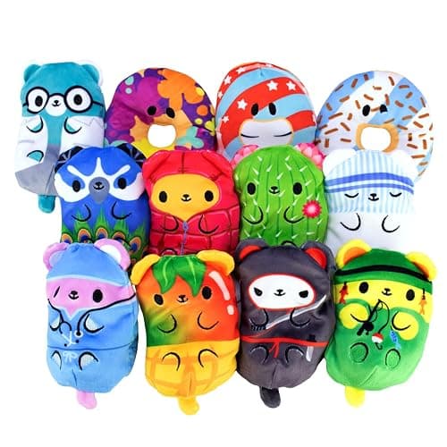 Bears vs Donuts 2 Pack Mystery Bags 4in Bean Filled Plushies: Collectibles (Styles Will Vary) thumbnail 3