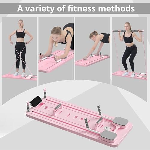 JANUA Pilates Board - Pilates Reformer Set, Multi-Purpose Foldable Pilates Reformer Board for Home, 5 in 1 Pilates Sliding Board thumbnail 2