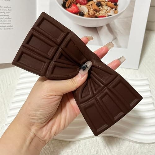 Slow Rising Squishy，Stress Ball，Stress Toy, Fidget Toys ，Party Favor Gift (Dark Chocolate-1pcs) thumbnail 5