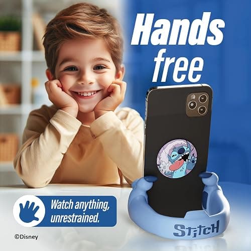 iJoy Disney Stitch Hands Phone Stand for Desk- Stitch Disney Phone Holder Stand for Home/Office/More – Lilo and Stitch Gifts for Girls, Boys, and All Fans of Lilo and Stitch Stuff thumbnail 2