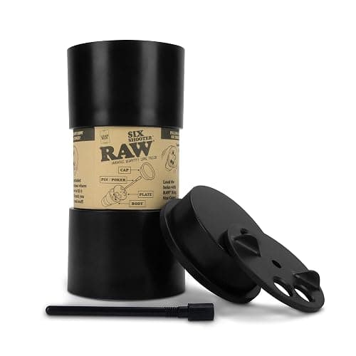 RAW Six Shooter for Lean Cones | Fast and Convenient Loader and Cone Filler | Fills up to 1,2,3, or 6 Cones at a Time - Image 1