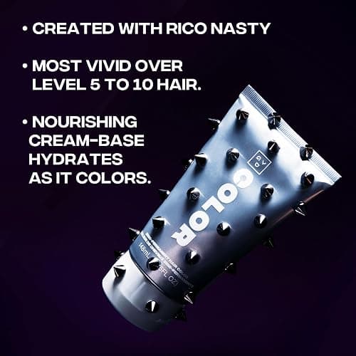 Good Dye Young x Rico Nasty Purple Semi-Permanent Hair Dye, Vegan and Cruelty-Free, Semi-Permanent Hair Color (Deep Purple, 5FL OZ) | Vegan and Cruelty-Free Deep Purple Hair Dye, Lasts 16-24+ Washes, Non-Damaging Conditioning Hair Color, Rico Nasty Collab thumbnail 9