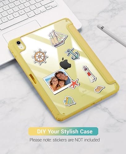 CoBak Case for iPad (A16) 11th Generation 11 Inch 2025, iPad 10th Generation Case 10.9 Inch 2022 - Protective Cover with Multi-Angle Includes Portrait Stand, Pencil Holder and Auto Wake/Sleep, Yellow thumbnail 9