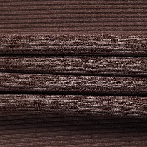 Roselux Womens Long Sleeve Stretch Crewneck Ribbed T-Shirt Fitted Casual Basic Tops thumbnail 3