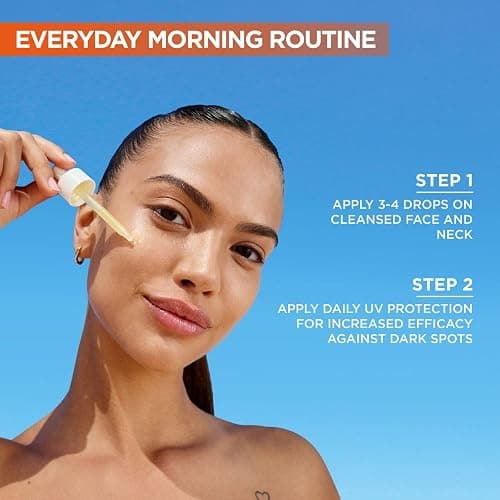 Garnier Vitamin C Brightening Serum for Face, with 4% Vitamin C, Niacinamide & Salicylic Acid, Brightens Skin, Reduces Dark Spots & Evens Skin Tone, Serum 30ml thumbnail 4