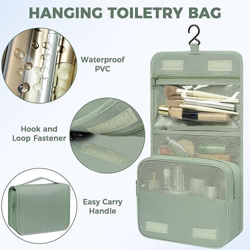 BAGAIL 9 Set Packing Cubes with Packing List Luggage Packing Organizers for Travel Accessories (Matcha Green) thumbnail 6