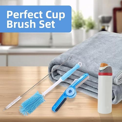 UXIETIN 3 Pack Water Bottle Cleaner Kit for owala 24oz/32oz/40oz,owala Brush and Straw Cleaner, Straw Cleaner Compatible with owala Water Bottle,owala Accessories thumbnail 6