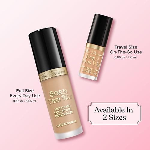 Too Faced Born This Way Super Coverage Multi-Use Concealer | Full-Coverage Hydrating Concealer for Dark Circles & Blemishes with Natural Finish | Hyaluronic Acid & Coconut Water thumbnail 10