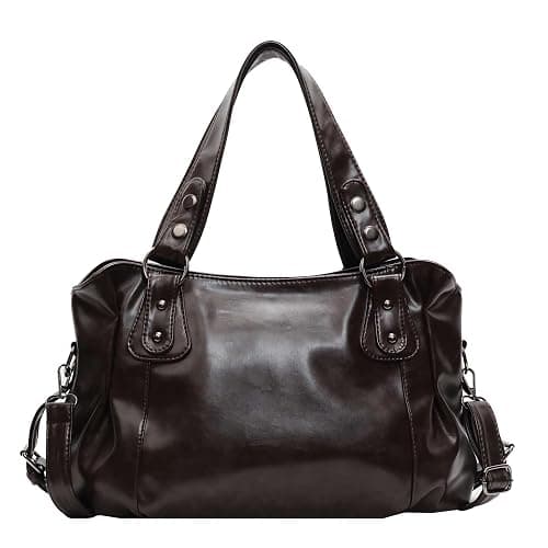city vintage shoulder bag for women, brown soft vegan faux leather crossbody purses, large capacity hobo crossbody bag, fall fashion casual handbag - Image 1