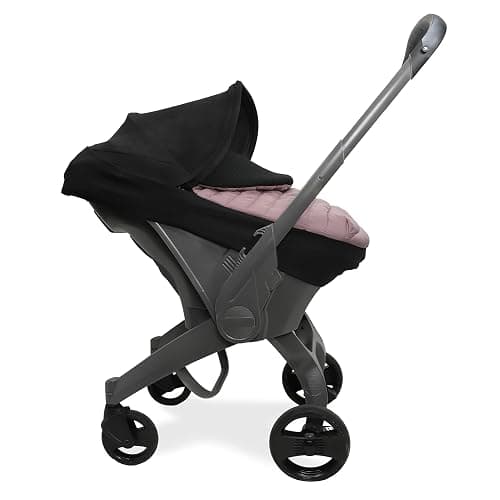 Little Unicorn Winter Car Seat Cover | Premium Insulated Fabric | Universal Fit & Easy to Install | Travel Bag Included (Mauve) thumbnail 2
