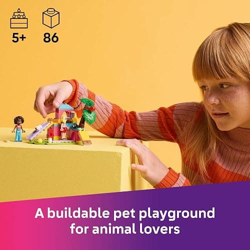 LEGO Friends Guinea Pig Playground - Building Toy Pretend Play Set for Kids, Girls and Boys, Ages 5+ - with 2 Minidolls and 2 Animal Toys - Gift Idea for Birthdays - 42640 thumbnail 2