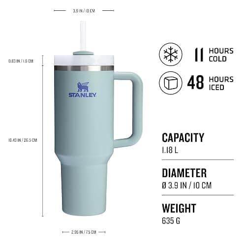STANLEY Quencher H2.0 FlowState Borraccia con Cannuccia 1.2L - Freddo per 11 Ore - Con Ghiaccio per 48 Ore - Senza BPA - Tazza Termica con Manico - Borraccia Termica thumbnail 3