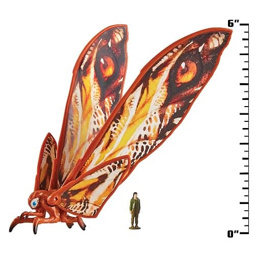 PlayMates Godzilla X Kong Monsterverse 6 Inch Action Figure Basic Series - Mothra with Jia thumbnail 4
