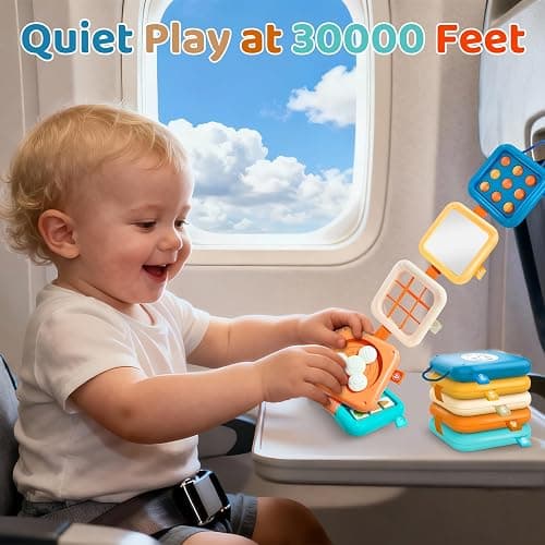 Montessori Toys for Baby 6-12 Months: Sensory Activity Cube with Fine Motor Skills - Travel Busy Board Busy Cube Gifts for 1 Year Old Boy Girl thumbnail 3