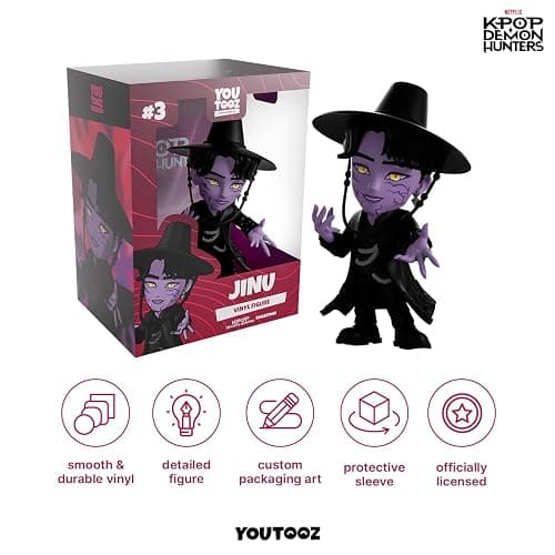 Youtooz Kpop Demon Hunters Jinu 5.2" Vinyl Figure, Collectible Jinu Figure from Kpop Demon Hunters Vinyl Collection thumbnail 4