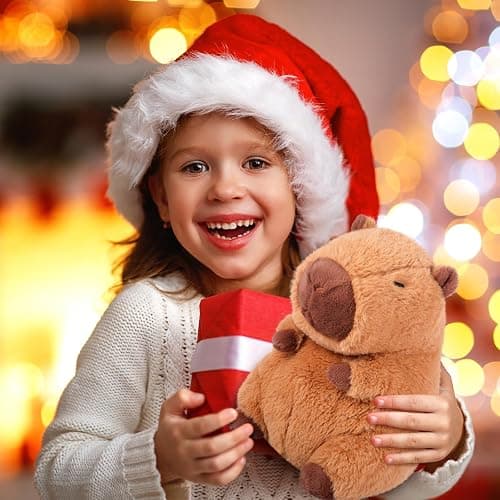 SuzziPals Heatable & Coolable Capybara Plush, Microwavable Stuffed Animal Heating Pad for Soothing & Relaxation, Lavender Scent Plush Toys for Stress Relief, Capybara Plushies Gift for Kids & Adults thumbnail 8