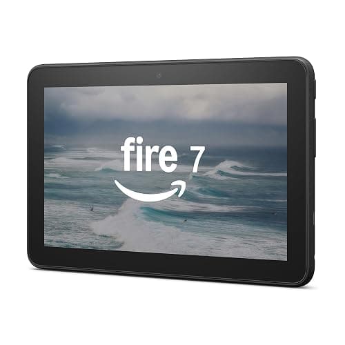 Amazon Fire 7 tablet (newest model), 7” display, read and watch, under $80 with 10-hour battery life, 16 GB, Black - Image 1
