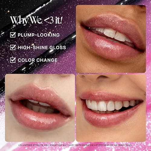 Nature Republic HONEY MELTING LIP GLITTER & PLUMPING (16 MIDNIGHT SPARKLE) SOFT LIP STICK Moisturizing Gloss, Volumizing formula, Color changing Sheer tint, Shine Glimmer Finish, Stocking Stuffers thumbnail 4