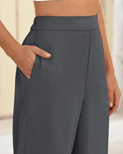 BTFBM Women High Waisted Wide Leg Pants Spring 2026 Business Casual Work Pants Loose Office Palazzo Trousers Pockets thumbnail 7