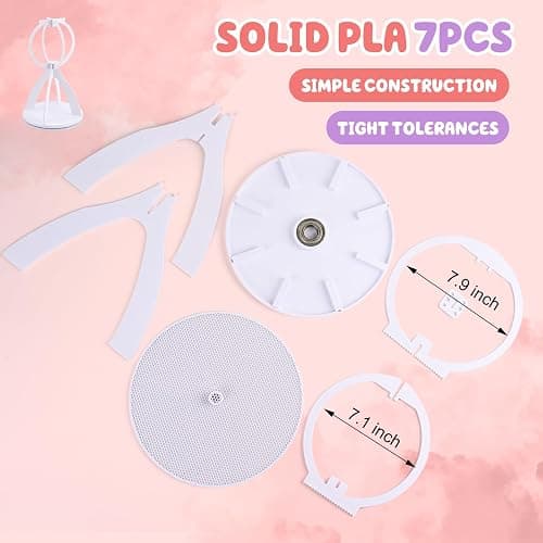 JORHANCE Collapsible Fursuit Head Stand with Rotating Base - Portable and Sturdy Display for Costume Heads (White) thumbnail 6