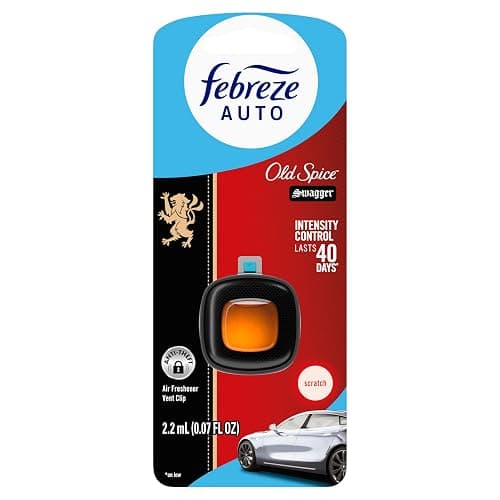 Febreze AUTO Air Freshener, Odor-Fighting Automotive Vent Clip, Old Spice Swagger Scent, 8 Count thumbnail 9
