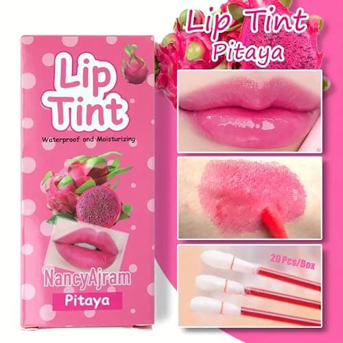 SWETIYOU Lip Tint Cotton Swab, 20 Pcs Waterproof Non-Stick Cotton Swab Lipstick Long Lasting Q Tip Lip Tint Stain, Cute Lip Makeup Products(Pitaya) - Pitaya thumbnail 2