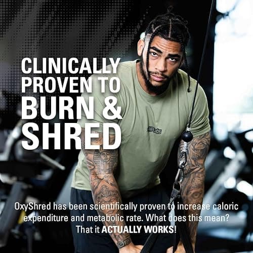 EHP Labs OxyShred Pre Workout Powder - Preworkout Powder with L Glutamine & Acetyl L Carnitine, Energy Boost Drink - Cosmic Blast, 60 Servings thumbnail 5