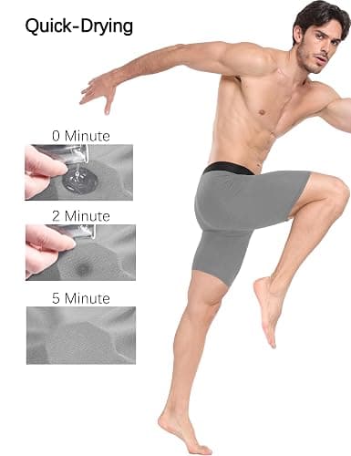 HovSiyla Compression Shorts Men Performance Sports Workout Athletic Running Underwear Shorts Spandex thumbnail 4