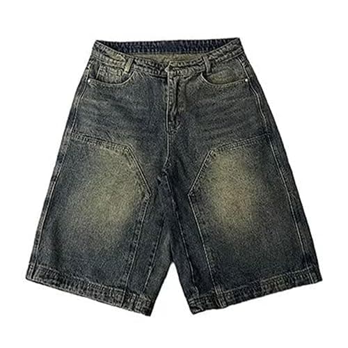 Baggy Jean Shorts Men Women Long Jorts Y2k Hip Hop Demin Shorts Vintage Skater Jeans Streetwear thumbnail 5