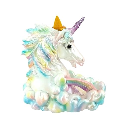 Fantasy Gifts Cloud Breathing Unicorn Backflow Burner – 5.5 x 5.75 Inch Fantasy Waterfall Décor Accent | Whimsical Unicorn Tabletop Decoration for Meditation & Home Décor thumbnail 3